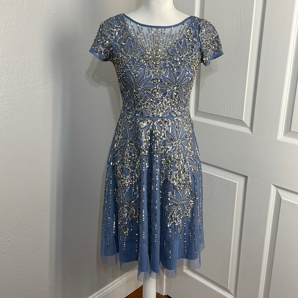 Aidan Maddox beaded cocktail dress size 0